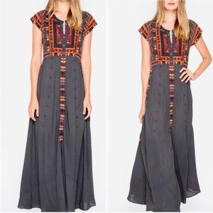 Johnny Was Biya Leisle Maxi Dress Small Embroidered Long Beautiful